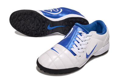 Men's Nike Total 90 III TF Artificial Turf Low-Tops Football Shoes - White/Blue/Black