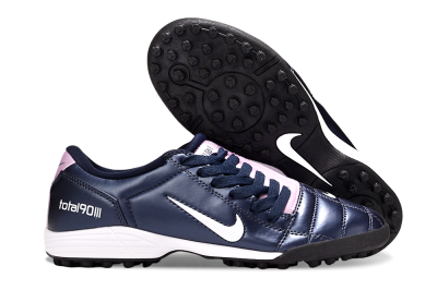 Men's Nike Total 90 III TF Artificial Turf Low-Tops Football Shoes - Blue/Pink/White