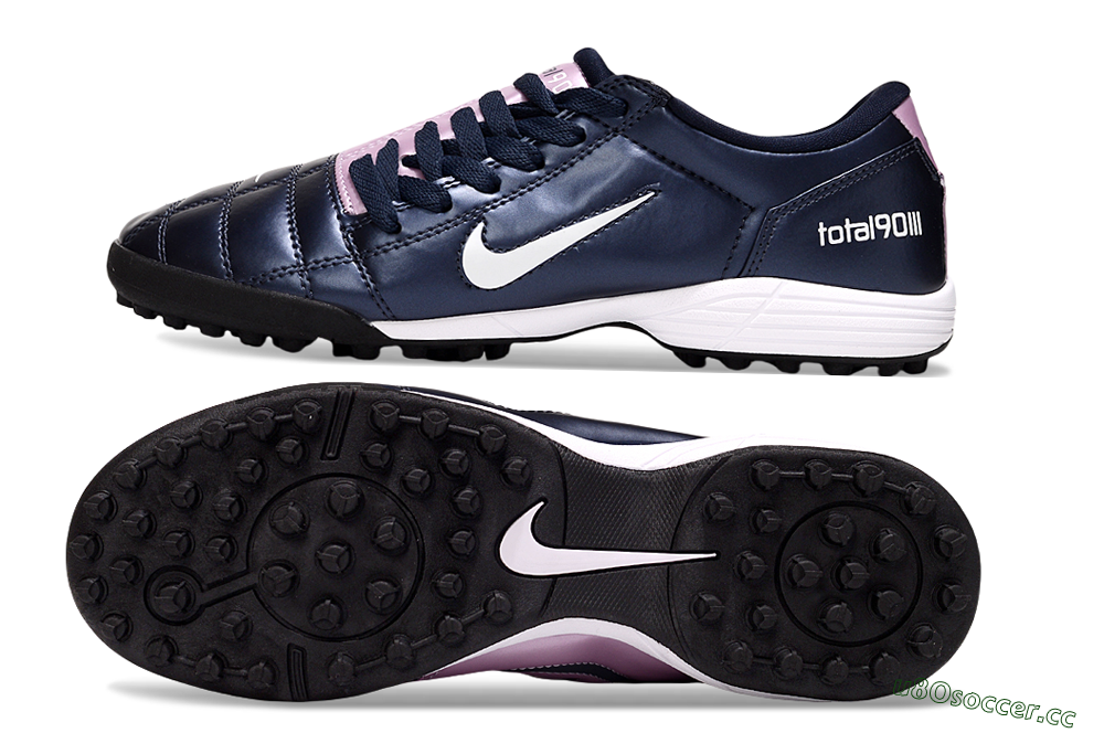 Men's Nike Total 90 III TF Artificial Turf Low-Tops Football Shoes - Blue/Pink/White 1