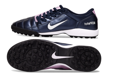 Men's Nike Total 90 III TF Artificial Turf Low-Tops Football Shoes - Blue/Pink/White