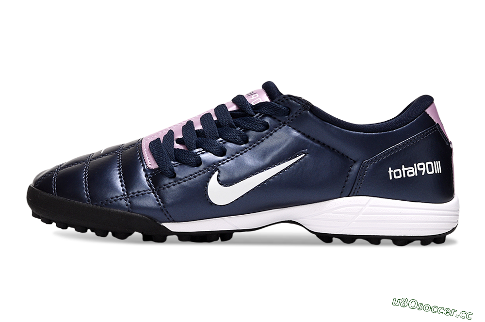 Men's Nike Total 90 III TF Artificial Turf Low-Tops Football Shoes - Blue/Pink/White 0