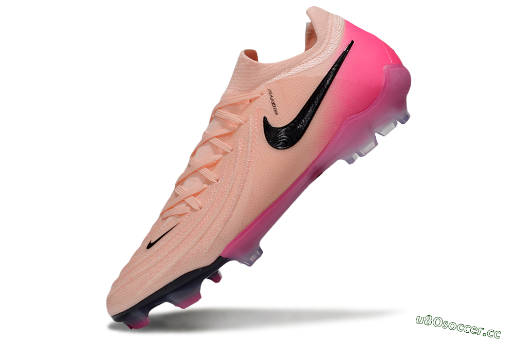 Unisex Nike Phantom GX 2 Elite FG Firm Ground Low-Tops Football Boots - Pink/Black 6