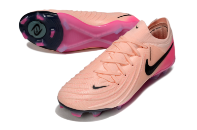 Unisex Nike Phantom GX 2 Elite FG Firm Ground Low-Tops Football Boots - Pink/Black