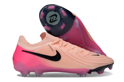 Unisex Nike Phantom GX 2 Elite FG Firm Ground Low-Tops Football Boots - Pink/Black