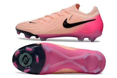 Unisex Nike Phantom GX 2 Elite FG Firm Ground Low-Tops Football Boots - Pink/Black