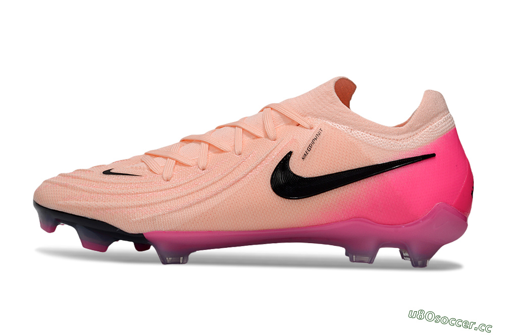 Unisex Nike Phantom GX 2 Elite FG Firm Ground Low-Tops Football Boots - Pink/Black 0