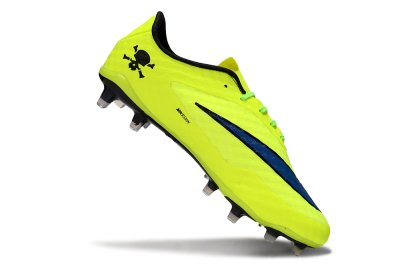 Unisex Nike Hypervenom Phantom FG Firm Ground Low-Tops Football Boots - Yellow/Black/Blue