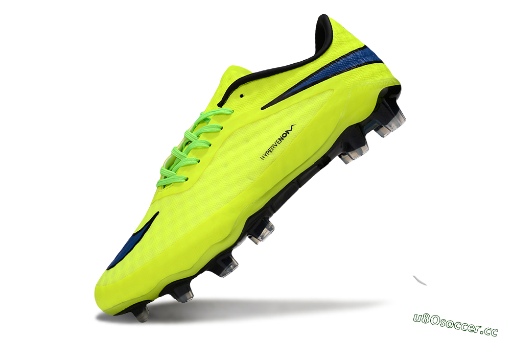 Unisex Nike Hypervenom Phantom FG Firm Ground Low-Tops Football Boots - Yellow/Black/Blue 6