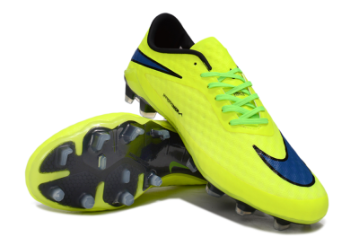 Unisex Nike Hypervenom Phantom FG Firm Ground Low-Tops Football Boots - Yellow/Black/Blue