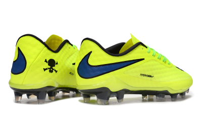 Unisex Nike Hypervenom Phantom FG Firm Ground Low-Tops Football Boots - Yellow/Black/Blue