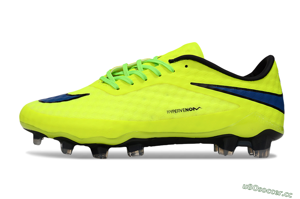 Unisex Nike Hypervenom Phantom FG Firm Ground Low-Tops Football Boots - Yellow/Black/Blue 0