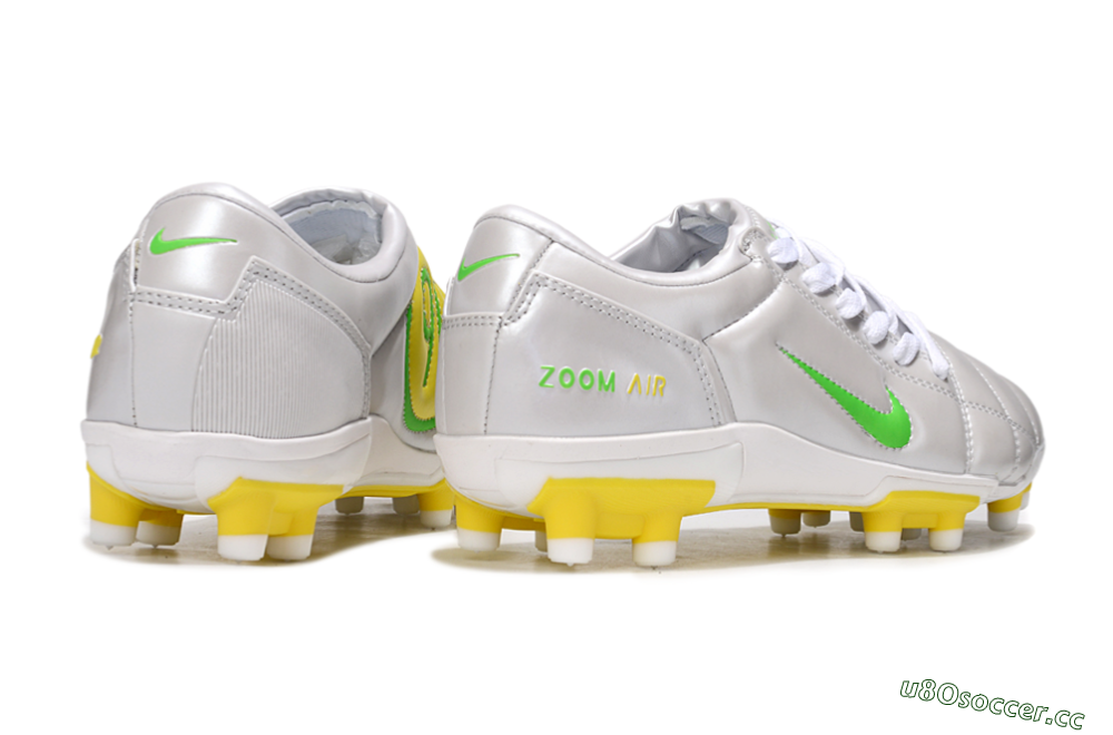 Men's Nike Air Zoom Total 90 III FG Firm Ground Low-Tops Football Boots - White/Yellow 7