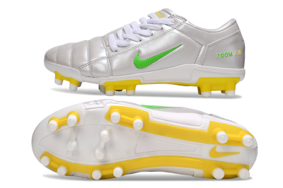 Men's Nike Air Zoom Total 90 III FG Firm Ground Low-Tops Football Boots - White/Yellow