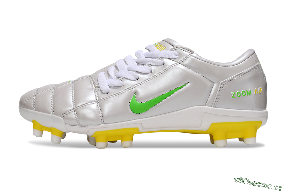 Men's Nike Air Zoom Total 90 III FG Firm Ground Low-Tops Football Boots - White/Yellow 0