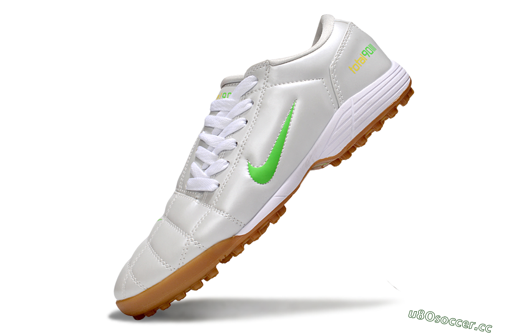 Men's Nike Total 90 III TF Artificial Turf Low-Tops Football Shoes - White/Yellow 6