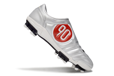 Men's Nike Air Zoom Total 90 III FG Firm Ground Low-Tops Football Boots - Silver/Black/White