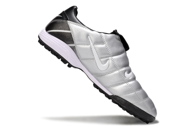 Men's Nike Total 90 III TF Artificial Turf Low-Tops Football Shoes - Silver/White/Black