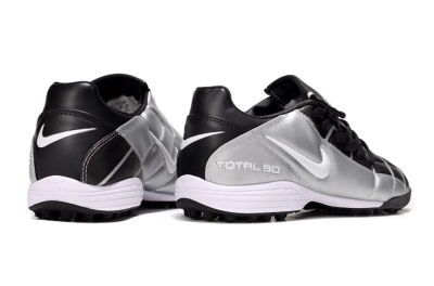 Men's Nike Total 90 III TF Artificial Turf Low-Tops Football Shoes - Silver/White/Black