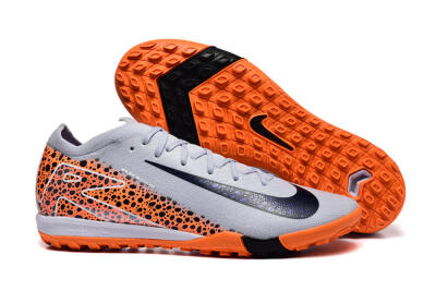 Men's Nike Air Zoom Mercurial Vapor 16 Elite TF Artificial Turf Low-Tops Football Shoes - Grey/White/Leopard