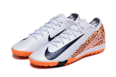 Men's Nike Air Zoom Mercurial Vapor 16 Elite TF Artificial Turf Low-Tops Football Shoes - Grey/White/Leopard