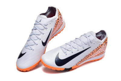 Men's Nike Air Zoom Mercurial Vapor 16 Elite TF Artificial Turf Low-Tops Football Shoes - Grey/White/Leopard