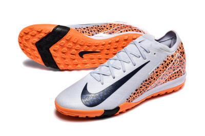 Men's Nike Air Zoom Mercurial Vapor 16 Elite TF Artificial Turf Low-Tops Football Shoes - Grey/White/Leopard