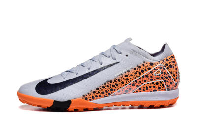 Men's Nike Air Zoom Mercurial Vapor 16 Elite TF Artificial Turf Low-Tops Football Shoes - Grey/White/Leopard
