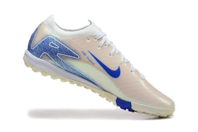 Men's Nike Air Zoom Mercurial Vapor 16 Elite TF Artificial Turf Low-Tops Football Shoes - Beige/Blue/White