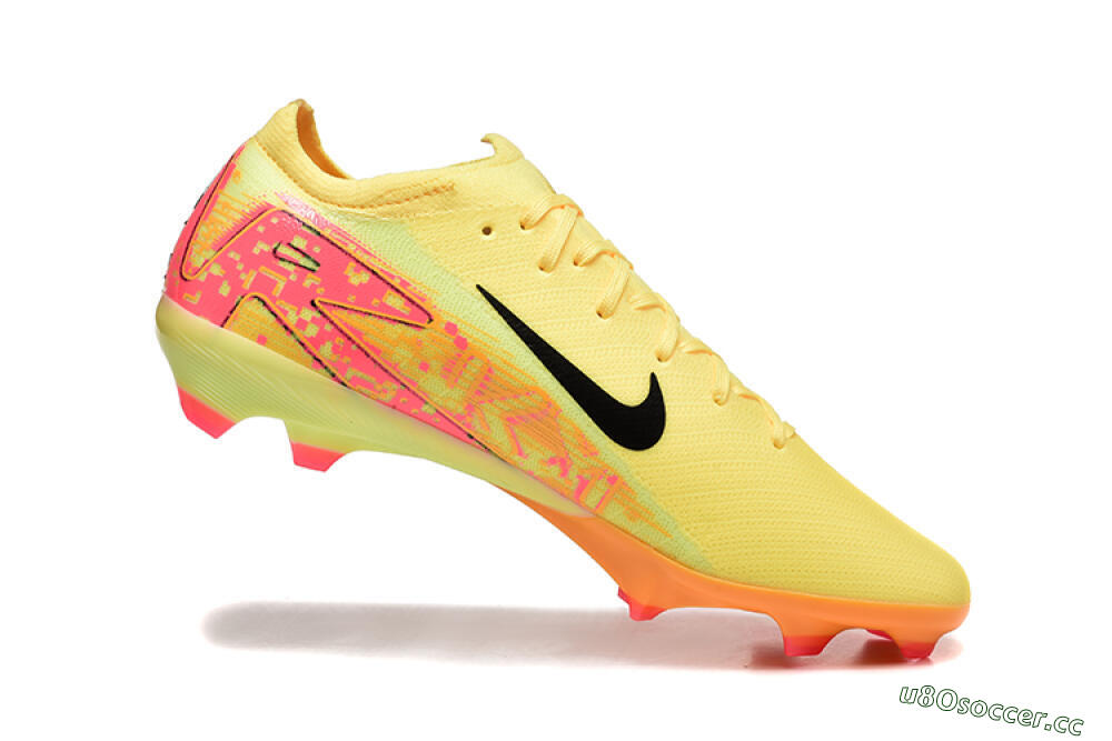 Men's Nike Air Zoom Mercurial Vapor 16 Elite FG Firm Ground Low-Tops Football Boots - Yellow/Black/Red 7
