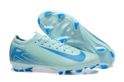 Men's Nike Air Zoom Mercurial Vapor 16 Elite FG Firm Ground Low-Tops Football Boots - Jade/White/Blue