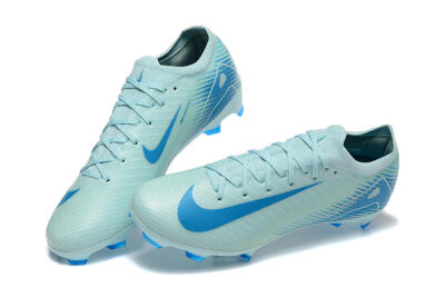 Men's Nike Air Zoom Mercurial Vapor 16 Elite FG Firm Ground Low-Tops Football Boots - Jade/White/Blue