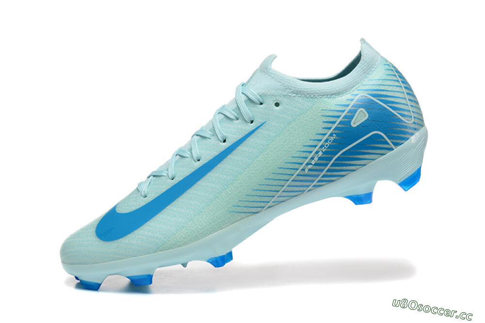 Men's Nike Air Zoom Mercurial Vapor 16 Elite FG Firm Ground Low-Tops Football Boots - Jade/White/Blue 8