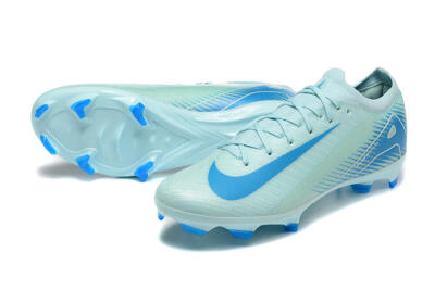 Men's Nike Air Zoom Mercurial Vapor 16 Elite FG Firm Ground Low-Tops Football Boots - Jade/White/Blue