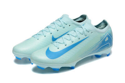 Men's Nike Air Zoom Mercurial Vapor 16 Elite FG Firm Ground Low-Tops Football Boots - Jade/White/Blue