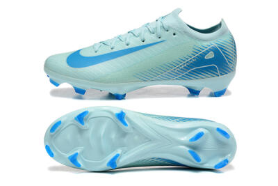 Men's Nike Air Zoom Mercurial Vapor 16 Elite FG Firm Ground Low-Tops Football Boots - Jade/White/Blue