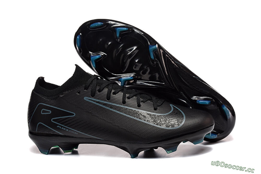 Men's Nike Air Zoom Mercurial Vapor 16 Elite FG Firm Ground Low-Tops Football Boots - Black/Blue 2