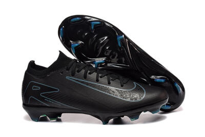 Men's Nike Air Zoom Mercurial Vapor 16 Elite FG Firm Ground Low-Tops Football Boots - Black/Blue