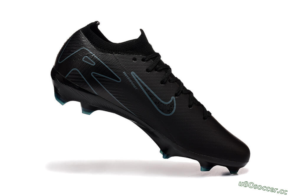 Men's Nike Air Zoom Mercurial Vapor 16 Elite FG Firm Ground Low-Tops Football Boots - Black/Blue 7
