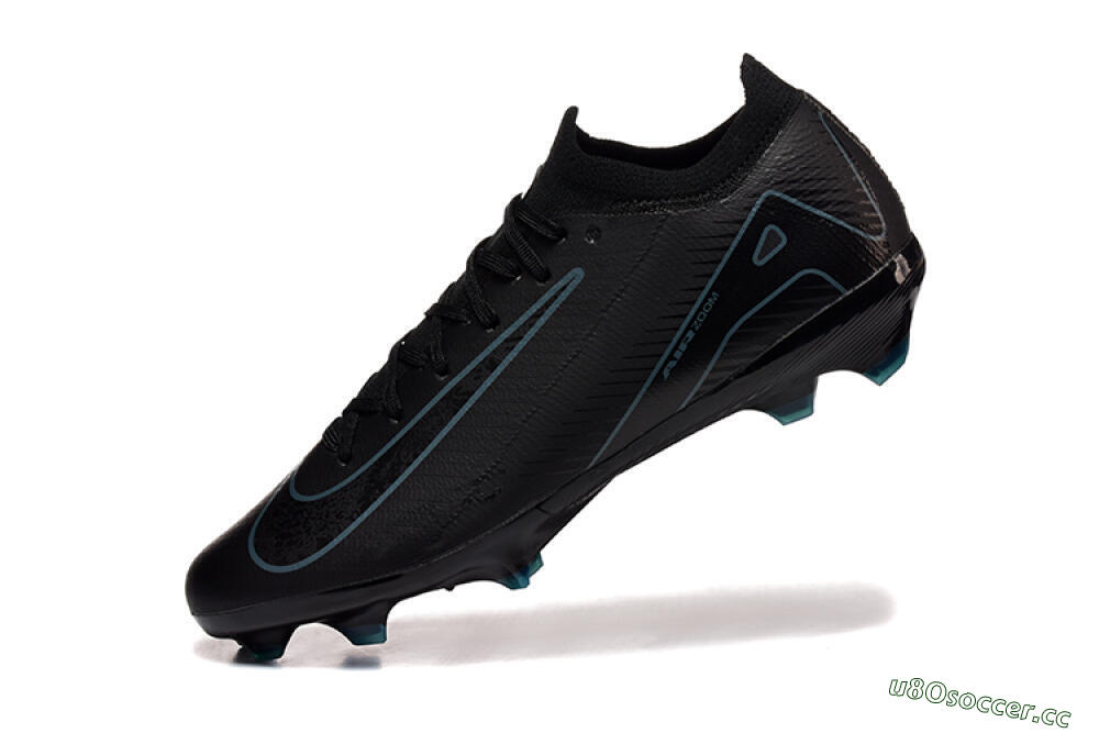 Men's Nike Air Zoom Mercurial Vapor 16 Elite FG Firm Ground Low-Tops Football Boots - Black/Blue 8