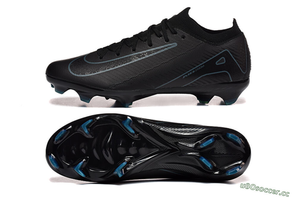 Men's Nike Air Zoom Mercurial Vapor 16 Elite FG Firm Ground Low-Tops Football Boots - Black/Blue 1