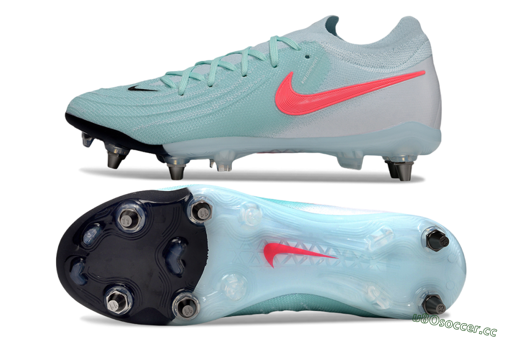 Men's Nike Phantom GX 2 Elite SG Soft Ground Low-Tops Football Boots - Jade/Pink/Blue 1