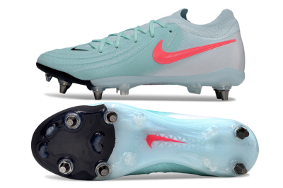 Men's Nike Phantom GX 2 Elite SG Soft Ground Low-Tops Football Boots - Jade/Pink/Blue