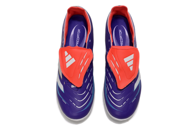 Unisex Adidas Predator Elite Foldover Tongue TF Artificial Turf Low-Tops Football Shoes - Blue/White/Red