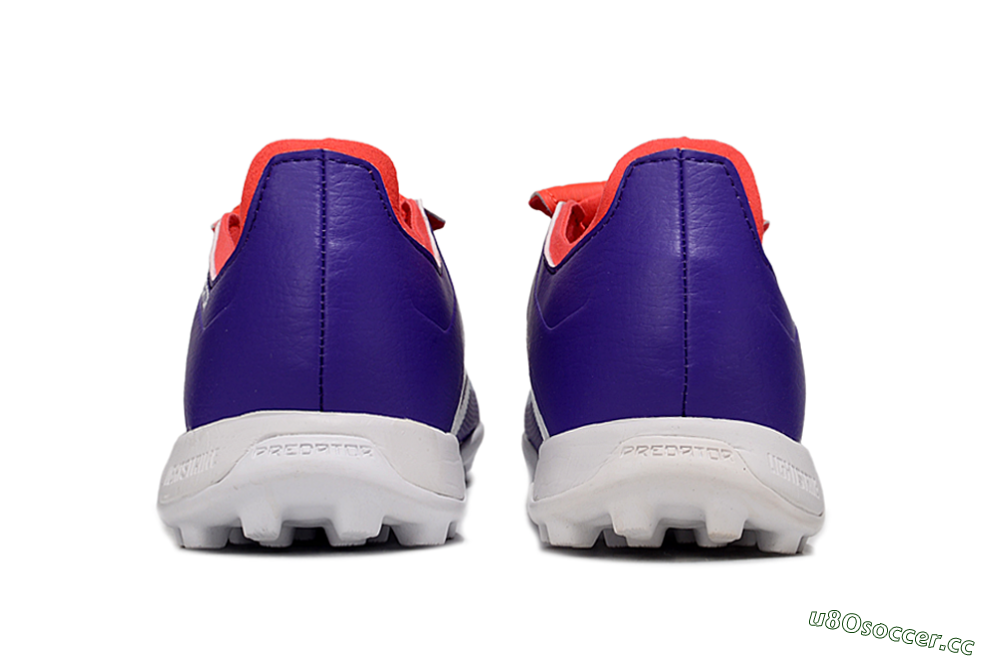 Unisex Adidas Predator Elite Foldover Tongue TF Artificial Turf Low-Tops Football Shoes - Blue/White/Red 6