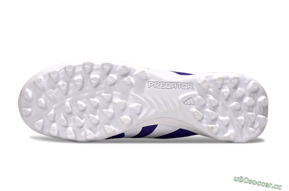 Unisex Adidas Predator Elite Foldover Tongue TF Artificial Turf Low-Tops Football Shoes - Blue/White/Red 7