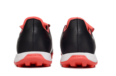 Unisex Adidas Predator Elite Foldover Tongue TF Artificial Turf Low-Tops Football Shoes - Black/White/Red