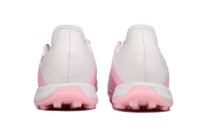 Unisex Adidas Predator Elite Foldover Tongue TF Artificial Turf Low-Tops Football Shoes - Pink/Purple/Gold