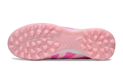 Unisex Adidas Predator Elite Foldover Tongue TF Artificial Turf Low-Tops Football Shoes - Pink/Purple/Gold