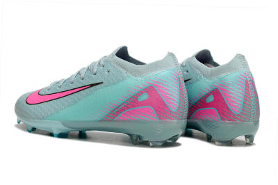 Kids Nike Air Zoom Mercurial Vapor 16 Elite FG Firm Ground Low-Tops Football Boots - Jade/Pink/Silver