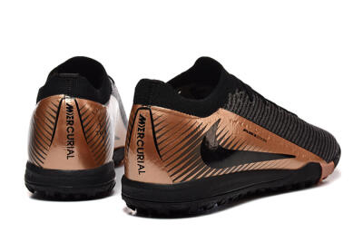 Men's Nike Air Zoom Mercurial Vapor 16 Elite TF Artificial Turf Low-Tops Football Shoes - Black/Grey/Gold